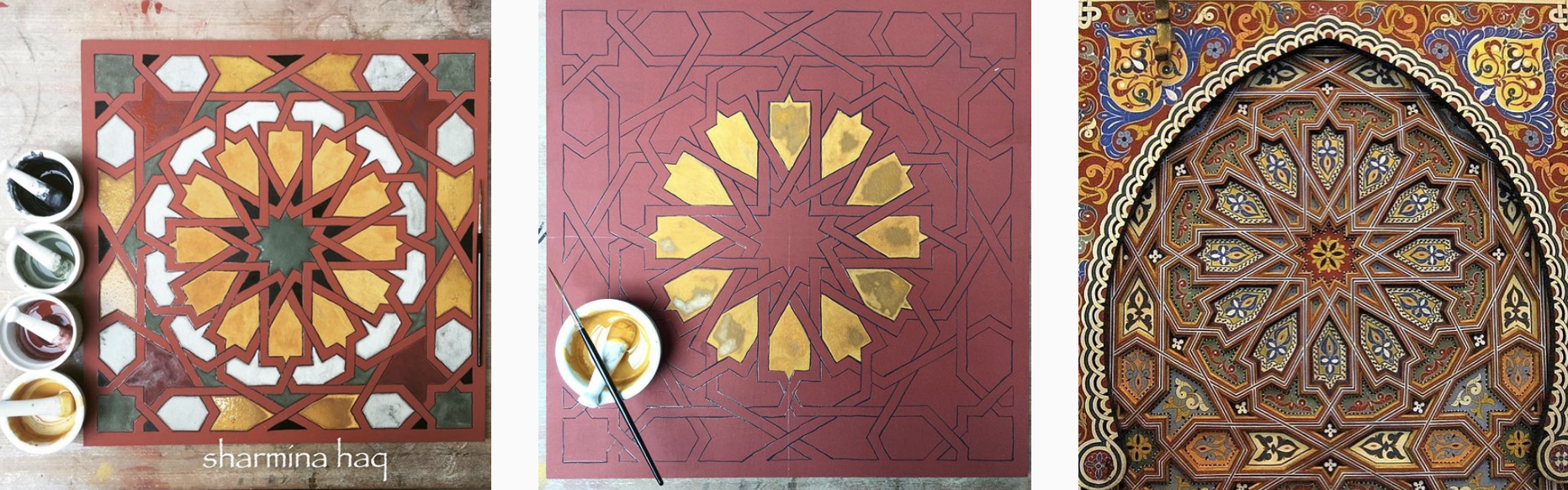 Islamic geometric designs