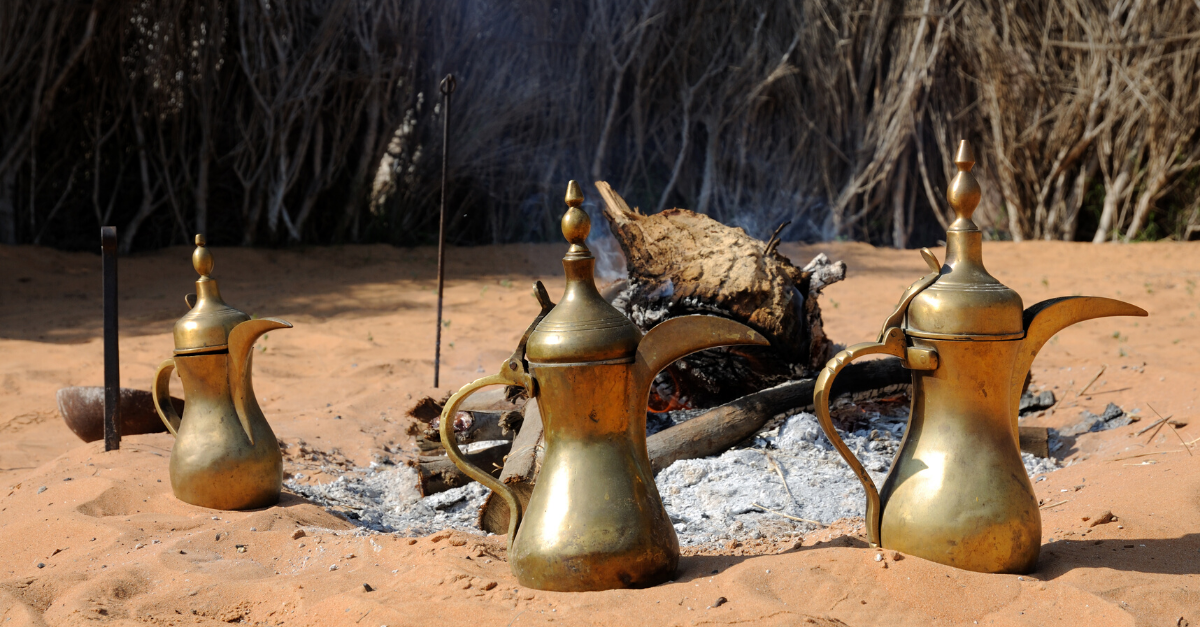 Bedouin Arabic coffee desert